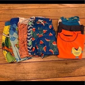 3T boys swimming lot